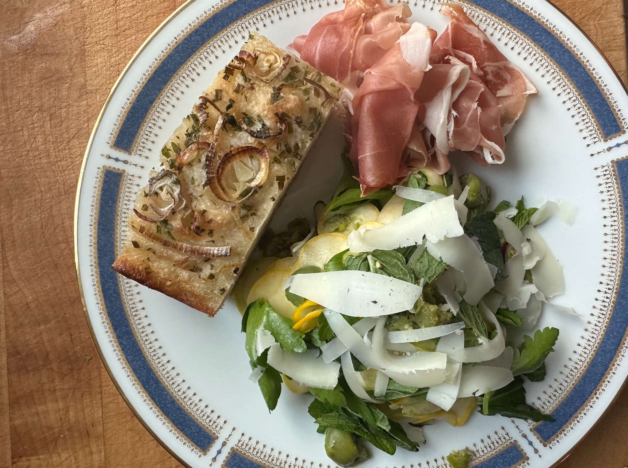 Chef Nicolette's Summer Squash Salad with Pecorino & Mint