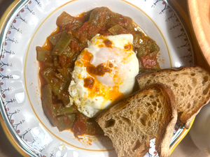 Chef Nicolette's Braised Romano Beans with Early Girl Tomatoes